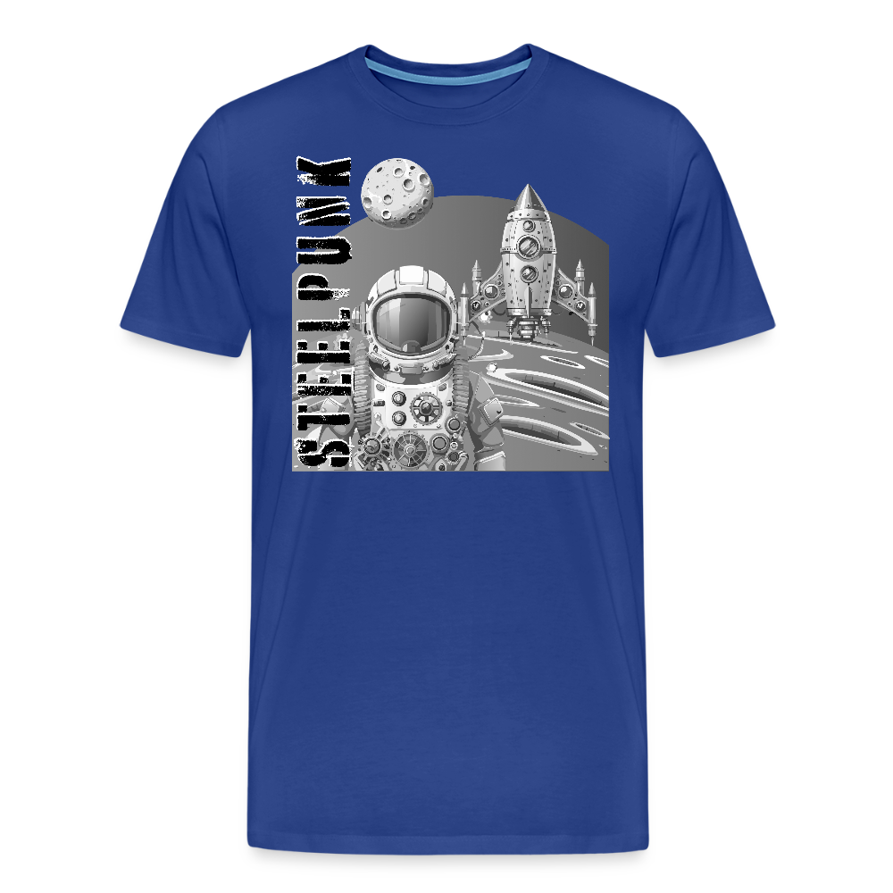 Männer Premium T-Shirt mit STEELPUNK PRINT - Königsblau