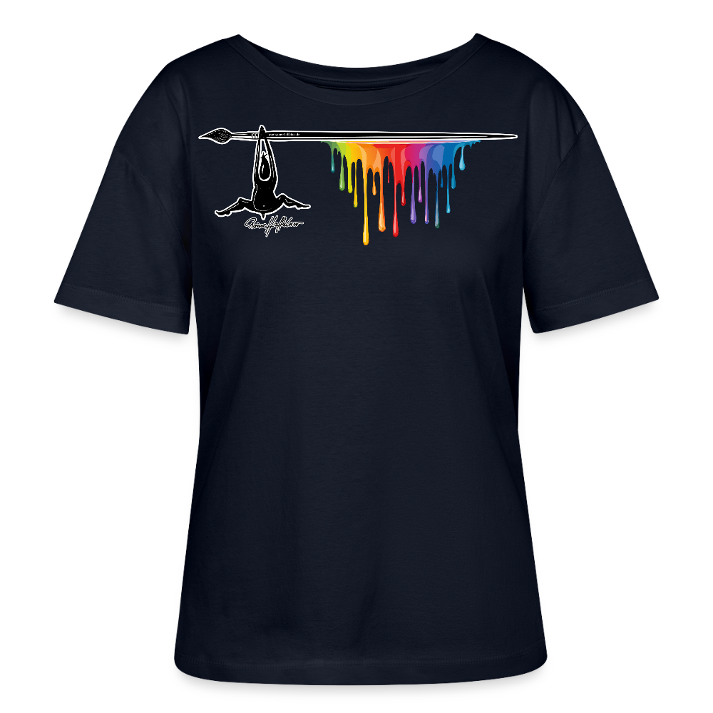 Frauen T-Shirt mit MÄNNLE PRINT - Navy
