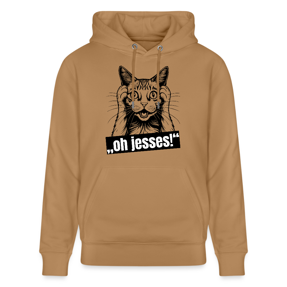 Unisex Hoodie mit OH JESSES PRINT - Karamell