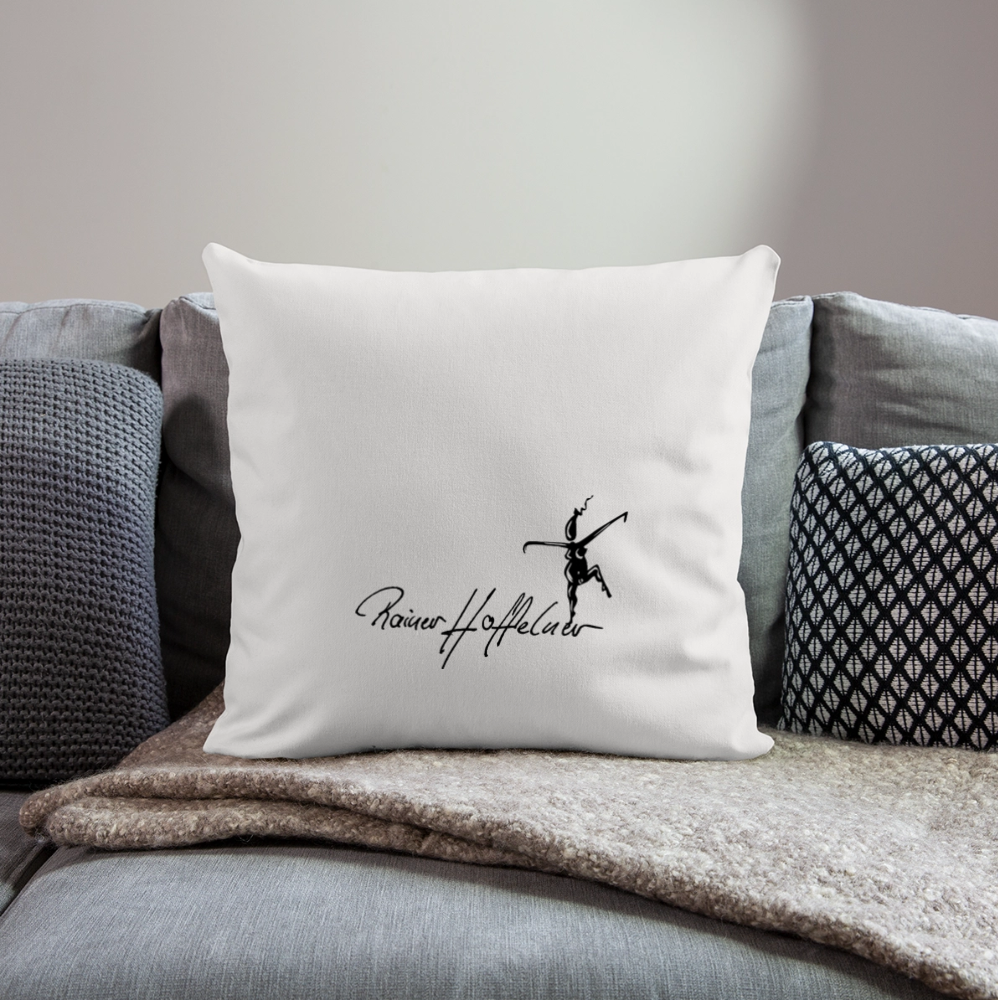 Sofakissenbezug 44 x 44 cm mit TUSCHEWEIBCHEN PRINT - Naturweiß