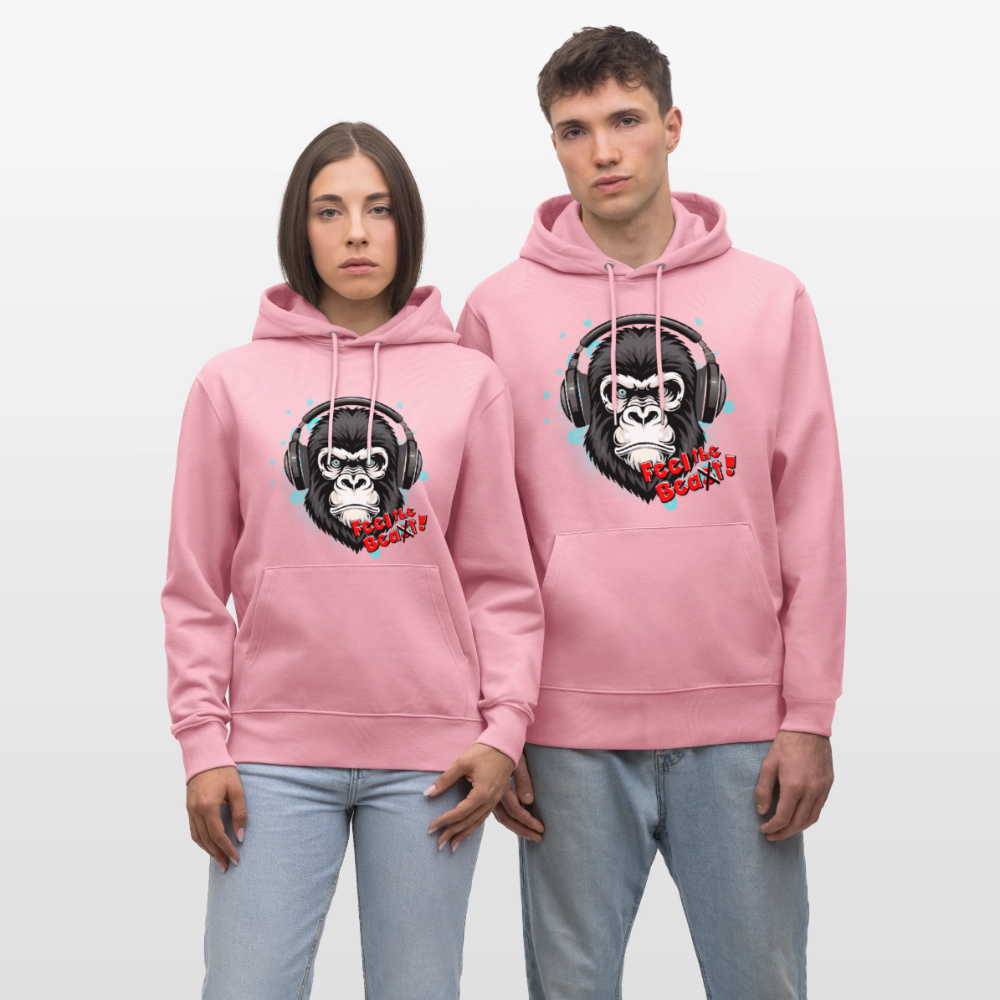 Unisex Hoodie mit FEEL THE BEA(S)T PRINT - Lila Traum