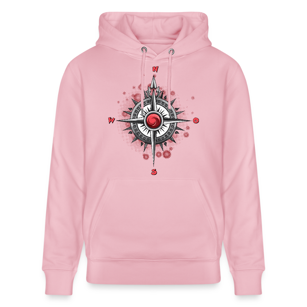 Unisex Hoodie mit WINDROSE PRINT - Hellrosa