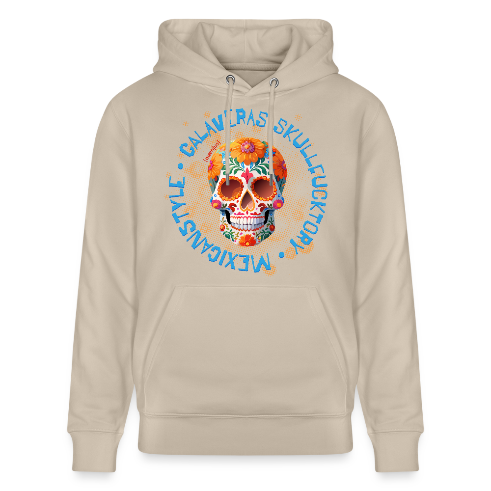 Unisex Hoodie mit CALAVERAS MEXICANSTYLE PRINT - Beige