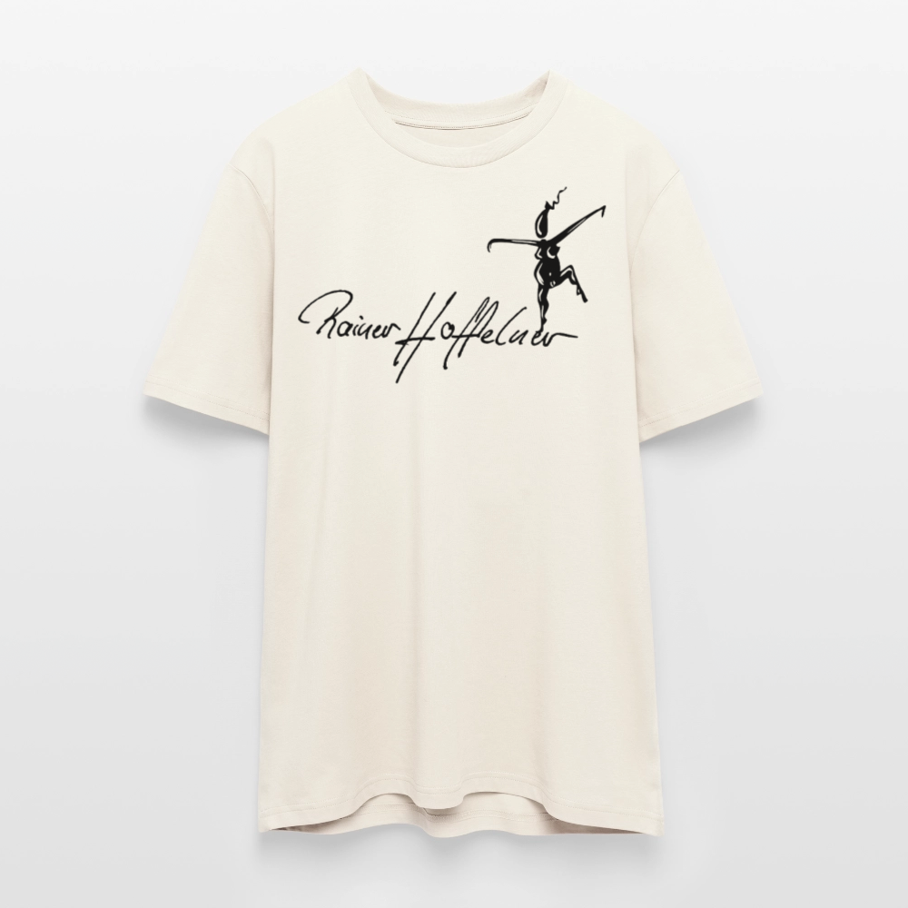 Unisex Bio-T-Shirt mit TUSCHEWEIBCHEN PRINT - Naturweiß