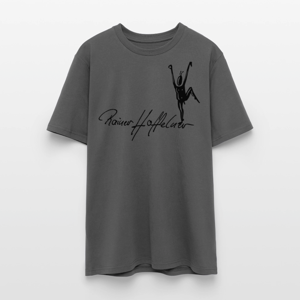 Unisex Bio-T-Shirt mit TUSCHEMÄNNCHEN PRINT - Anthrazit