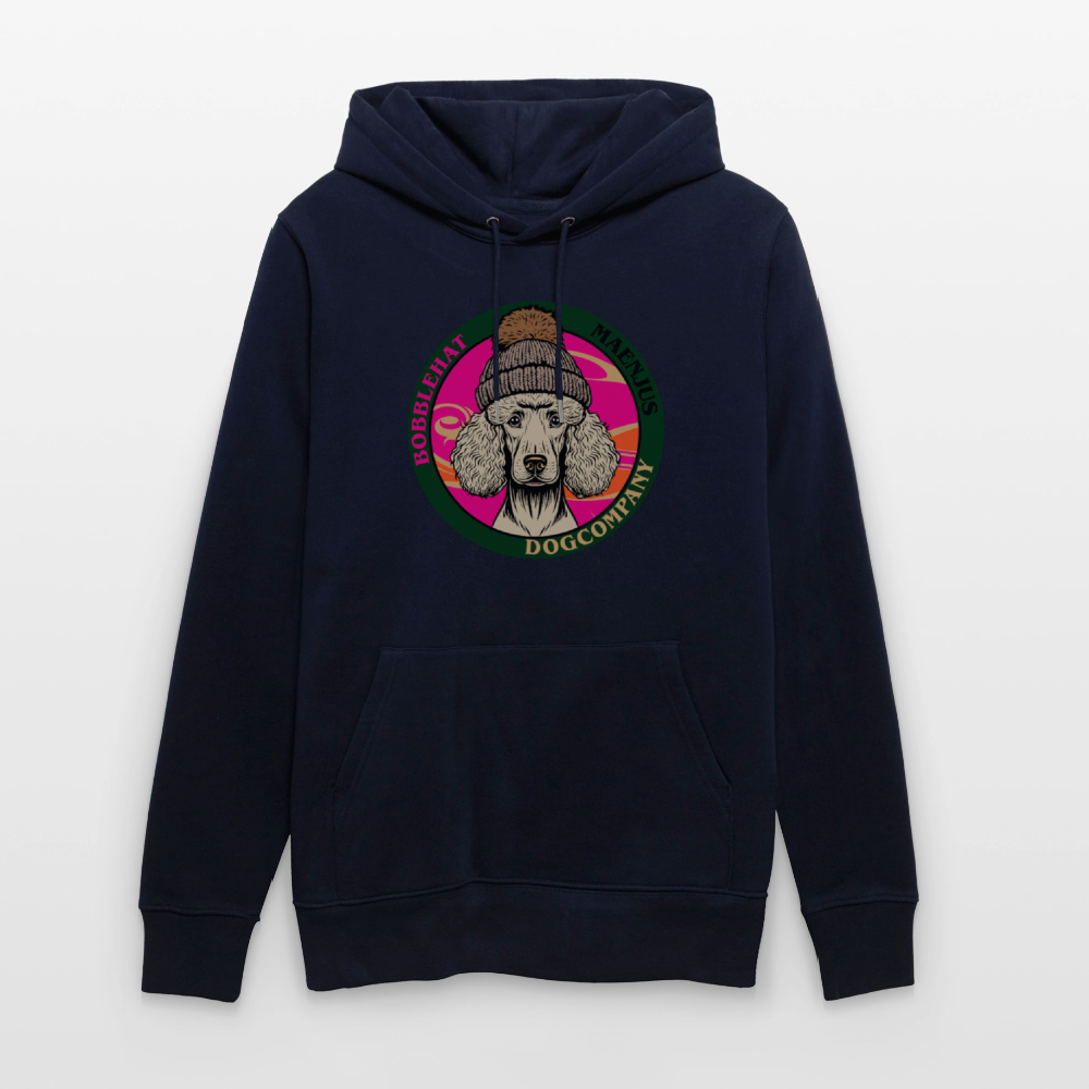 SUnisex Bio-Hoodie mit BOBBLEHAT DOGCOMPANY PRINT - Navy