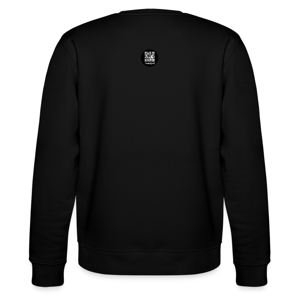 Unisex Bio-Sweatshirt mit SNOWSKULL FUCKTORY PRINT - Schwarz