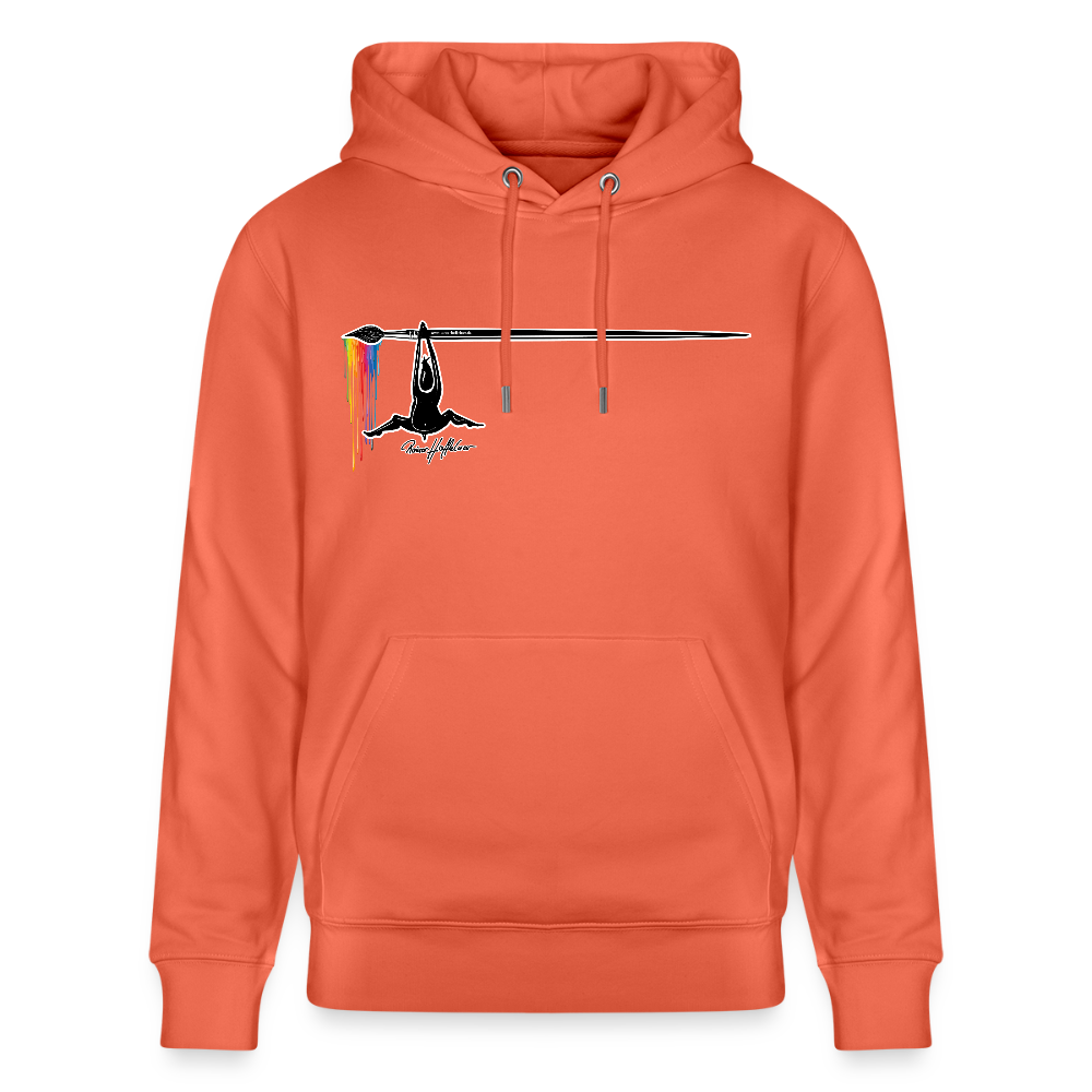 Unisex Hoodie mit TUSCHEMÄNNCHEN PRINT - Hellrot