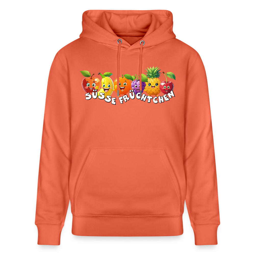 Unisex Hoodie mit SÜSSE FRÜCHTCHEN PRINT - Hellrot