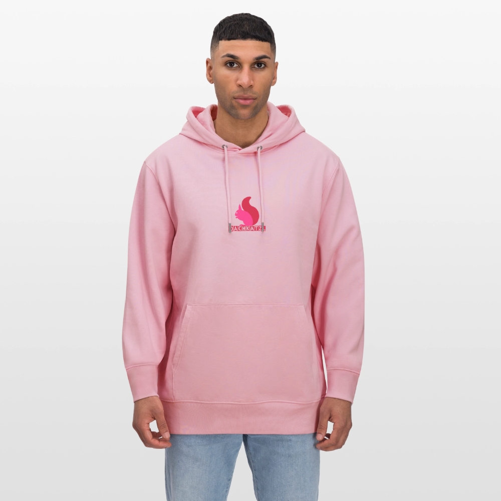 Unisex Bio-Hoodie mit OACHKATZL PRINT - Hellrosa