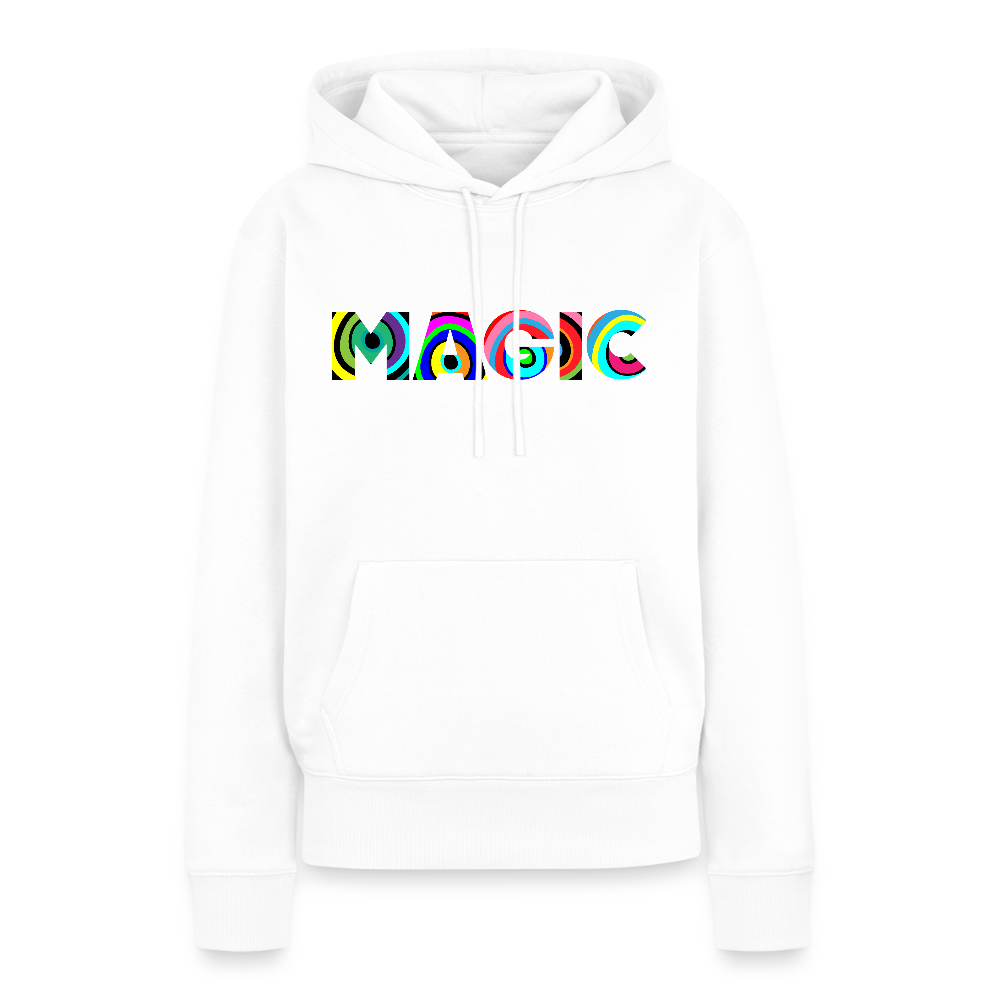 Frauen Premium Hoodie mit MAGIC PRINT - Weiß