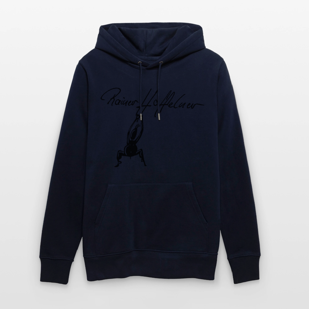 Unisex Bio-Hoodie mit TUSCHEMÄNNCHEN PRINT - Navy