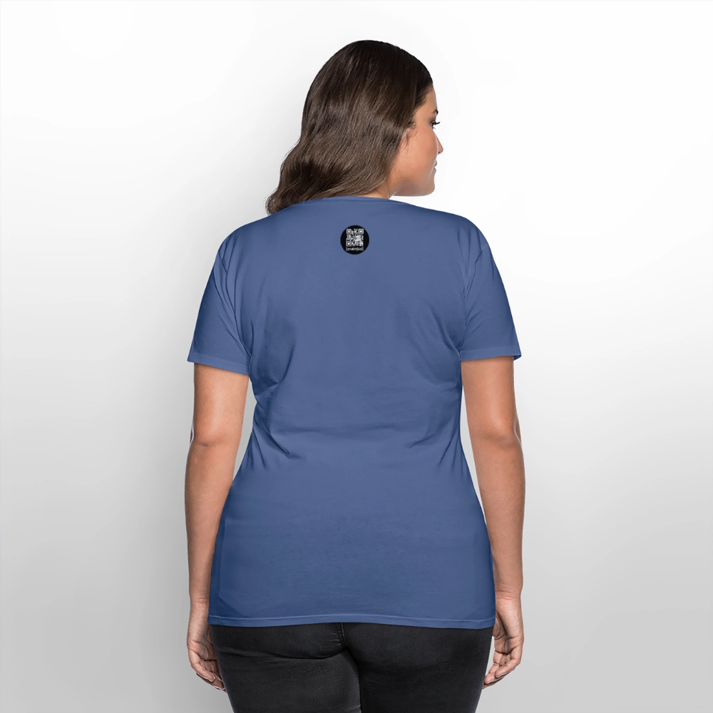 Frauen Premium T-Shirt mit OKTOBERFEST SKULL GIRL PRINT - Taubenblau