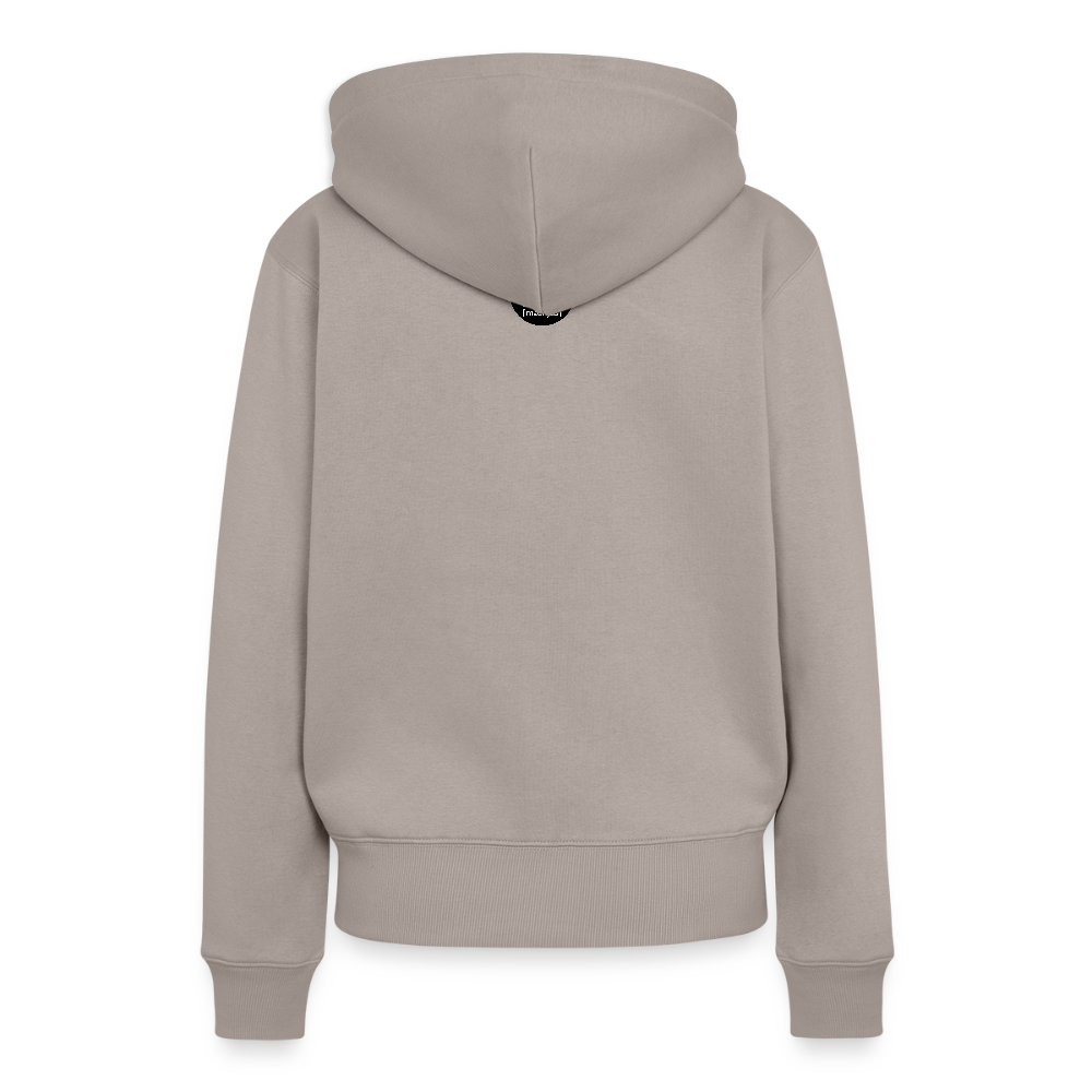 Frauen Premium Hoodie mit RAKETE PRINT - Taupe