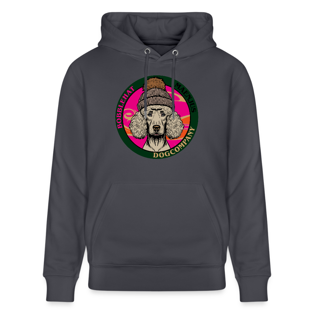 SUnisex Bio-Hoodie mit BOBBLEHAT DOGCOMPANY PRINT - Indigoblau