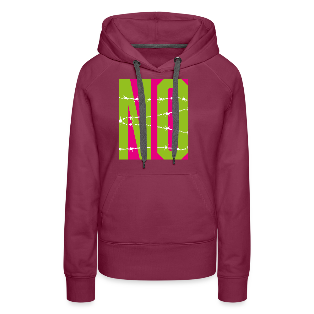 Frauen Premium Hoodie mit NO PRINT - Bordeaux