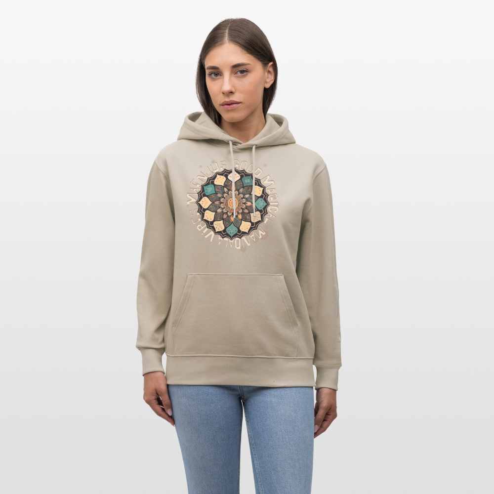 Unisex Bio-Hoodie mit MANDALA VIBES PRINT - Beige