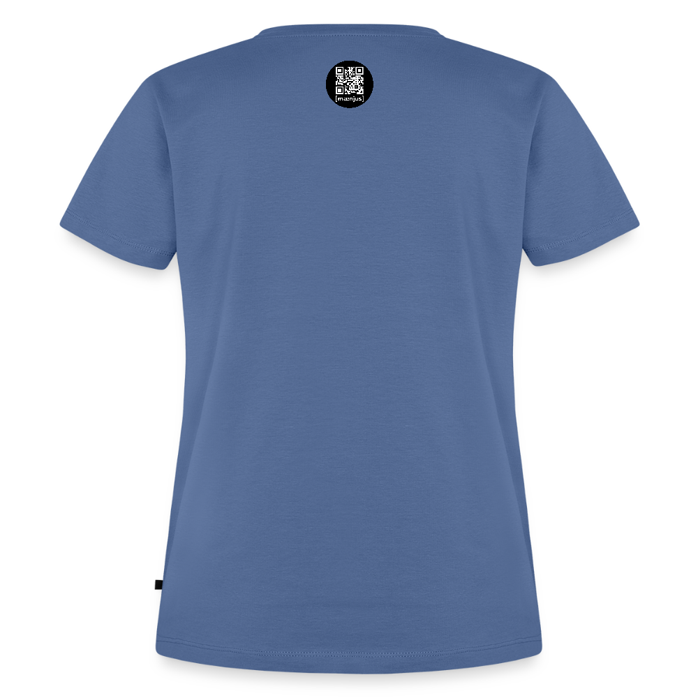 Frauen Premium T-Shirt mit OKTOBERFEST SKULL GIRL PRINT - Taubenblau