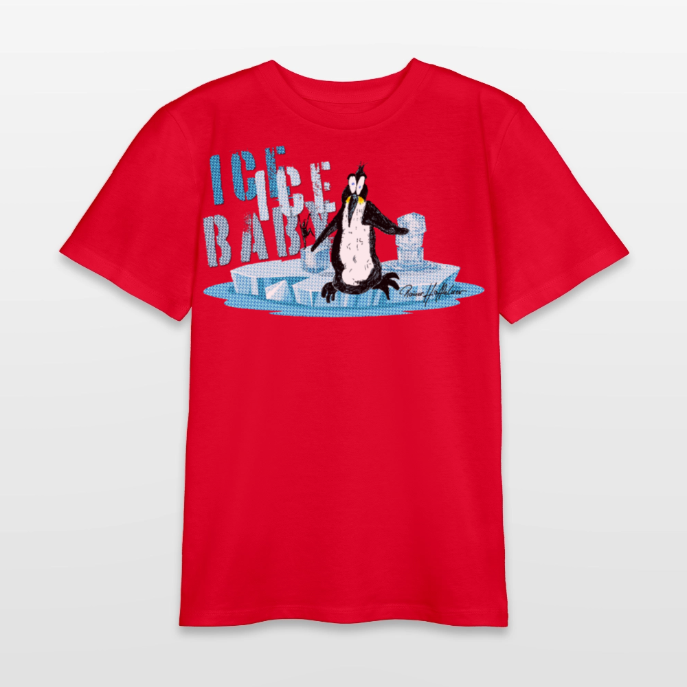 MNJS TEENS Bio T-Shirt mit ICE ICE BABY PRINT - Rot