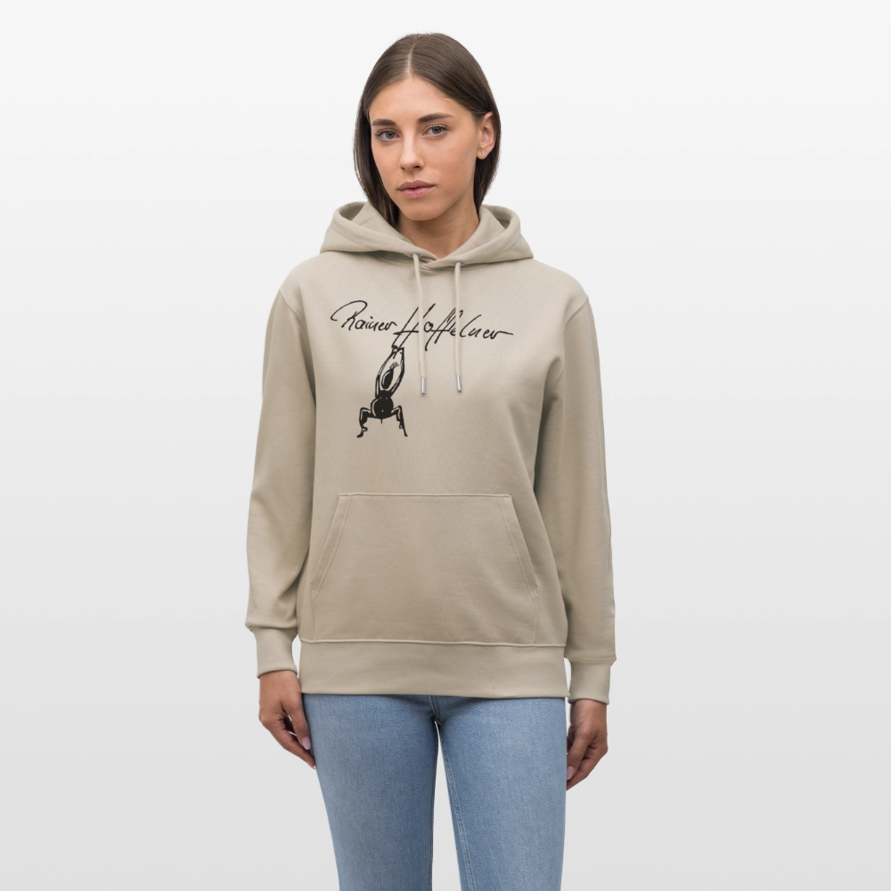 Unisex Bio-Hoodie mit TUSCHEMÄNNCHEN PRINT - Beige