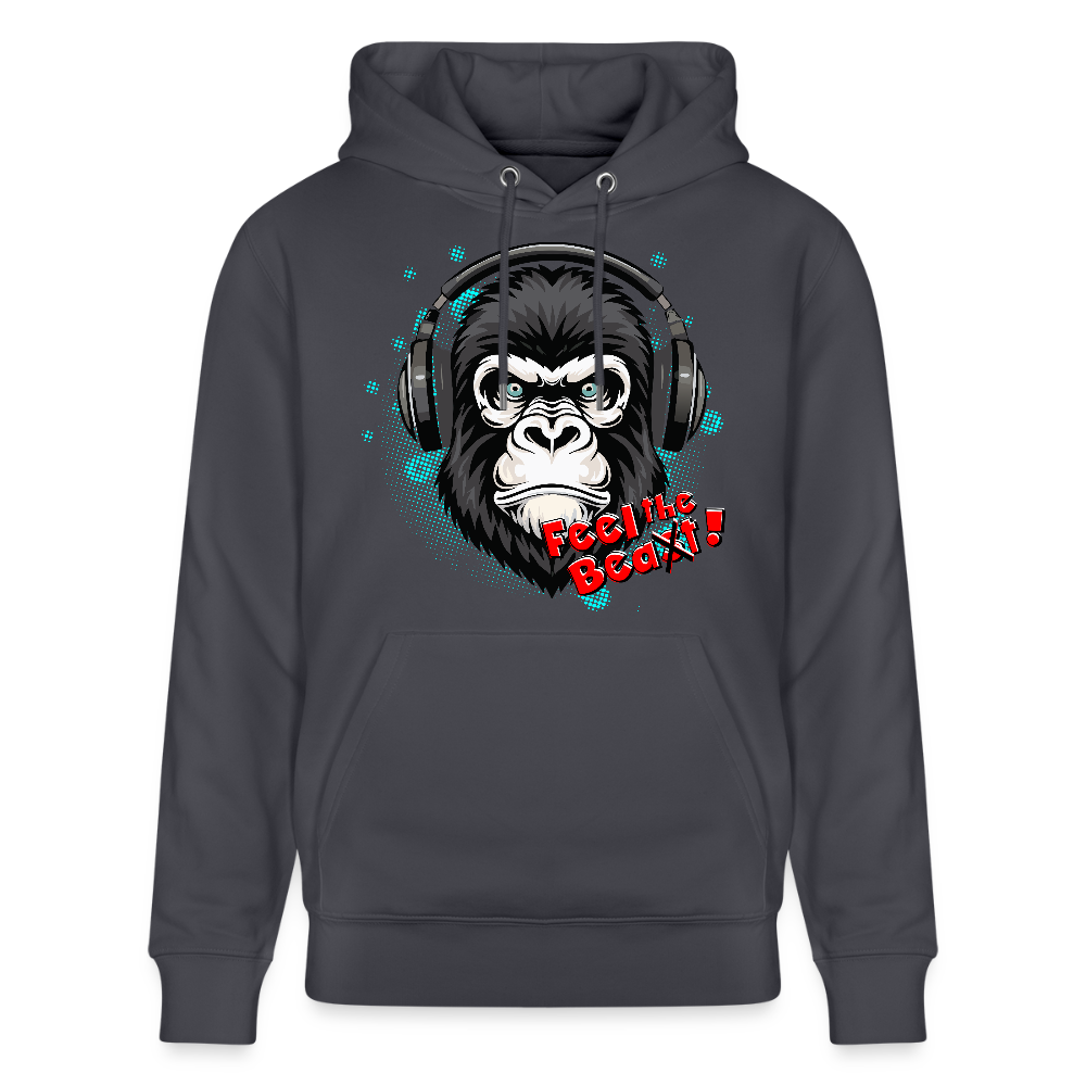 Unisex Hoodie mit FEEL THE BEA(S)T PRINT - Indigoblau