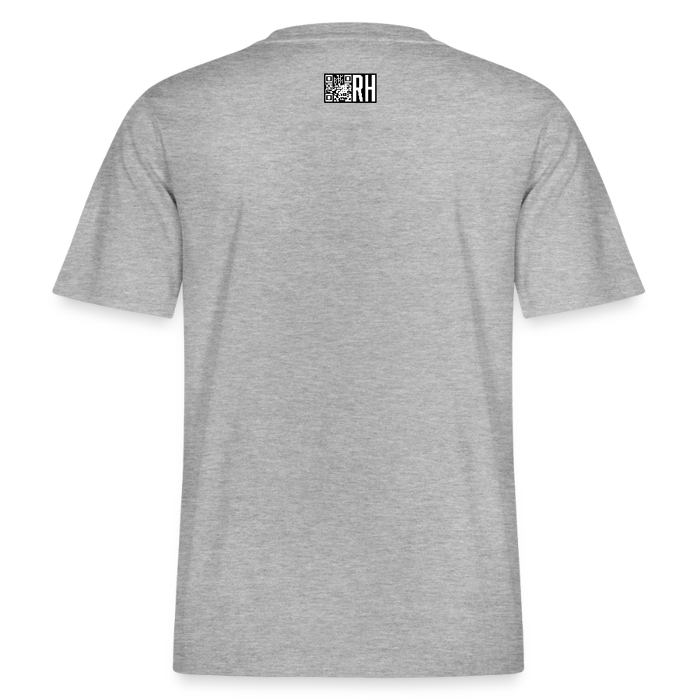 Unisex Bio-T-Shirt mit MAENJUS NETWORK FASHION PRINT - Grau meliert