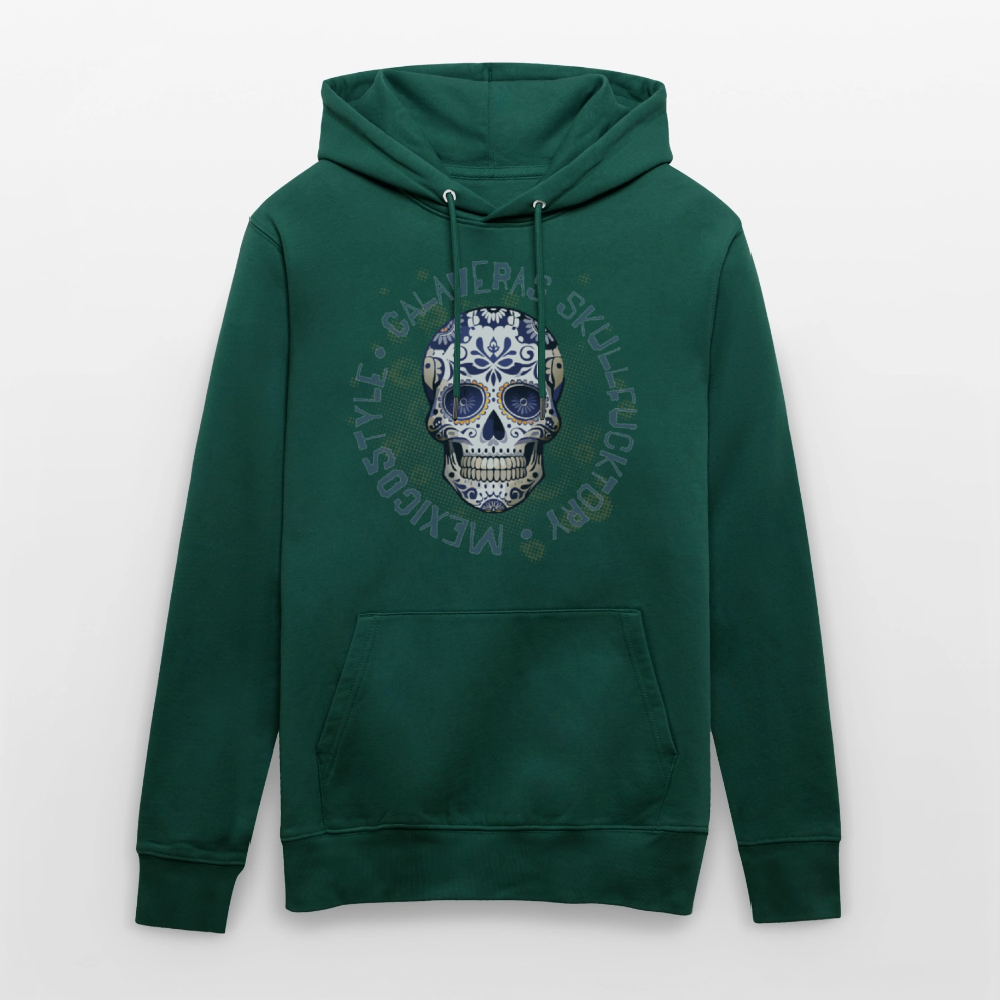 Unisex Hoodie mit CALAVERAS SKULL PRINT - Forest
