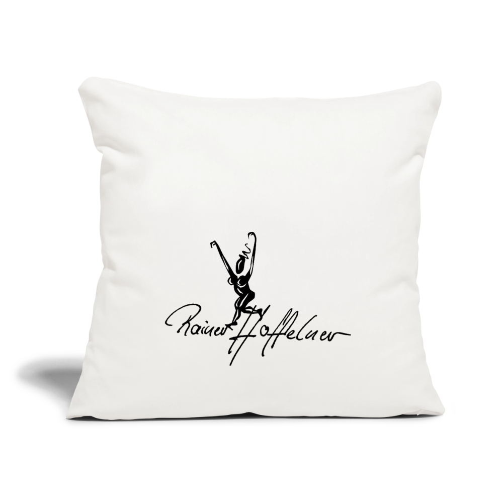 Sofakissenbezug 44 x 44 cm mit TUSCHEWEIBCHEN PRINT - Naturweiß