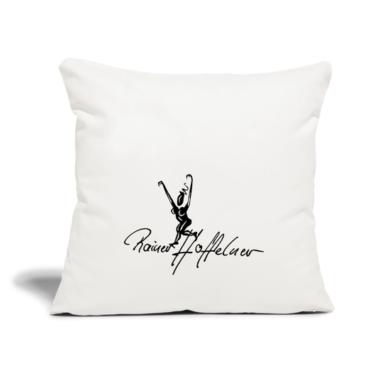 Sofakissenbezug 44 x 44 cm mit TUSCHEWEIBCHEN PRINT - Naturweiß