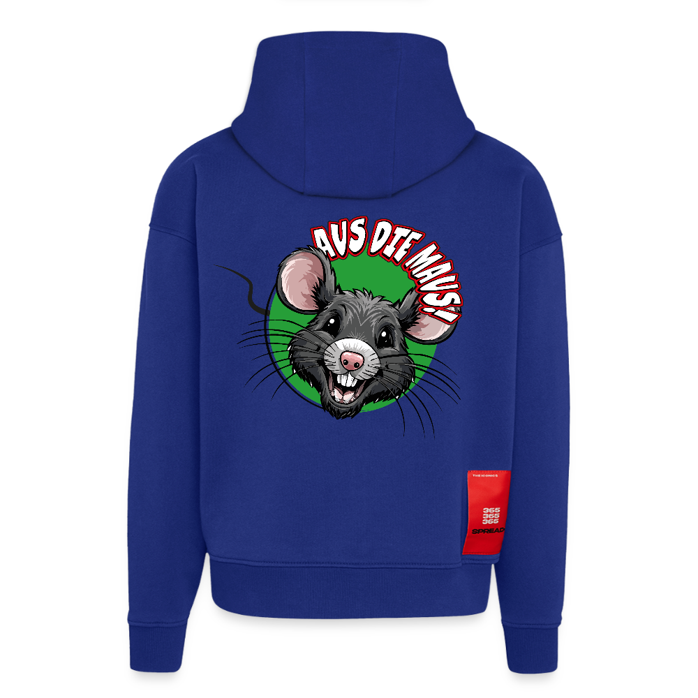 Heavyweight Oversized Organic Hoodie mit AUS DIE MAUS PRINT - Iconic Blue