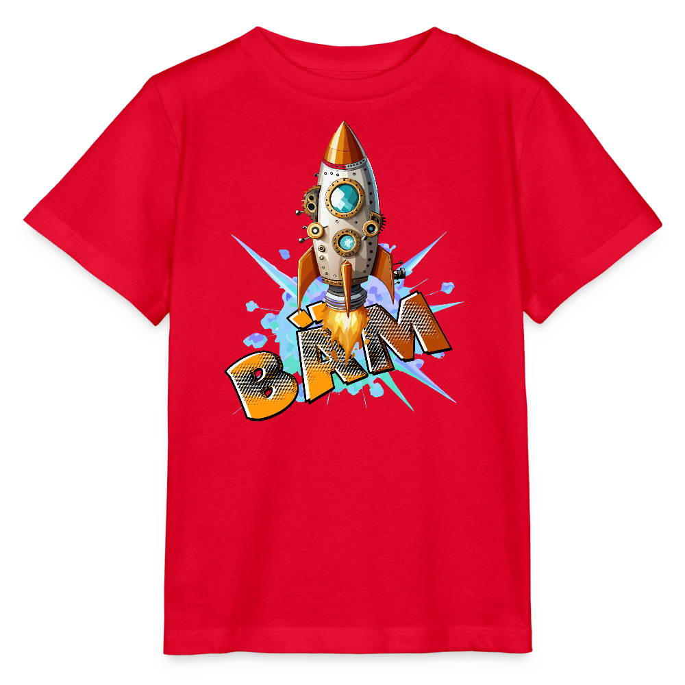 MNJS KIDS Bio T-Shirt mit BÄM PRINT - Rot