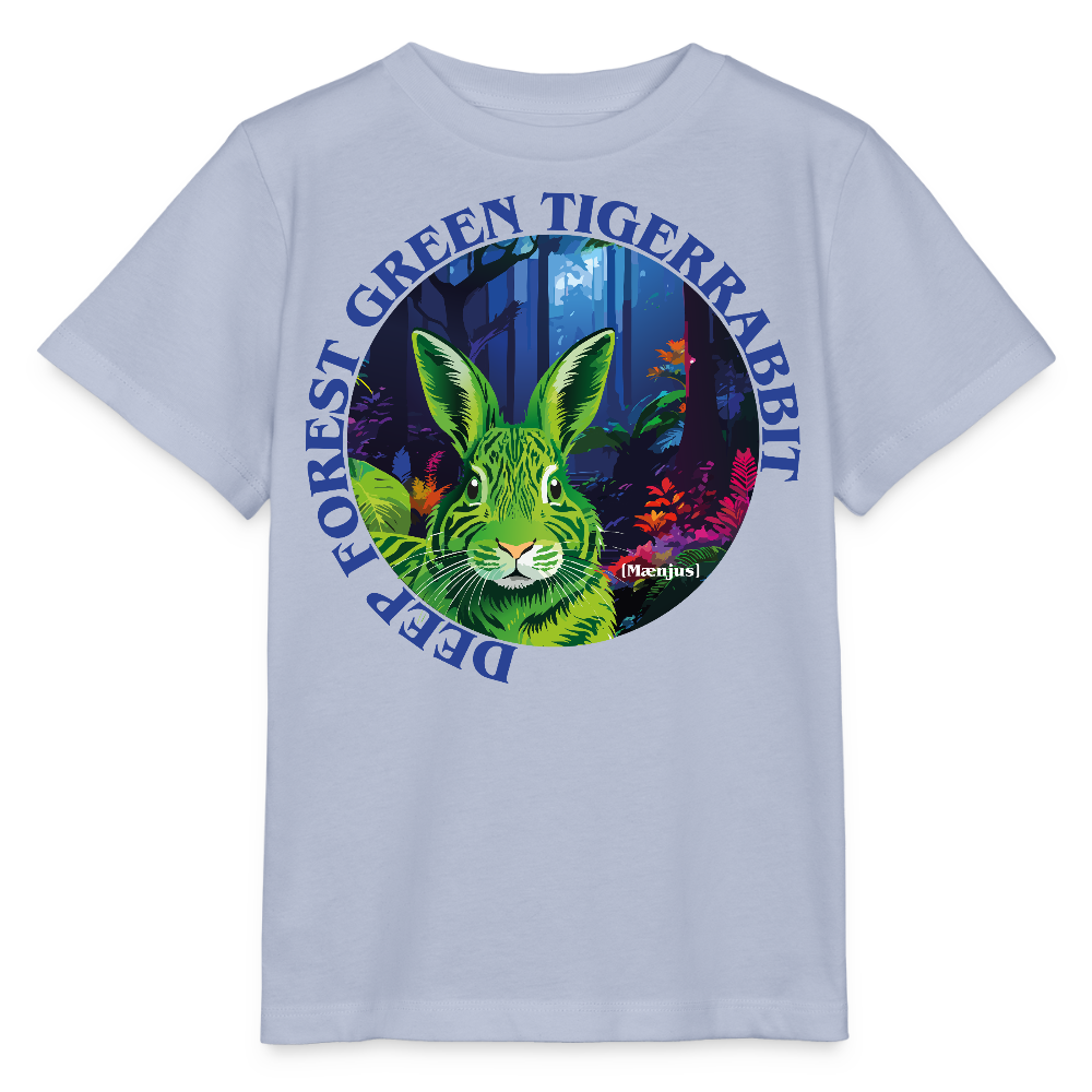 MNJS KIDS T-Shirt mit DEEP FOREST GREEN TIGERRABBIT PRINT - Lavendel-Violett