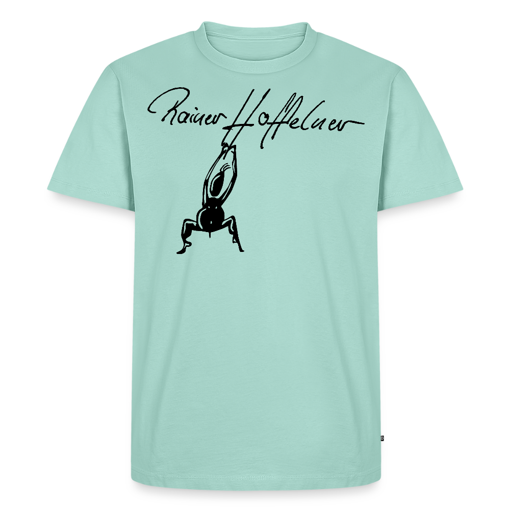 Männer Premium T-Shirt mit TUSCHEMÄNNCHEN PRINT - Mint