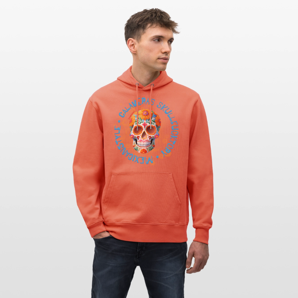 Unisex Hoodie mit CALAVERAS MEXICANSTYLE PRINT - Hellrot