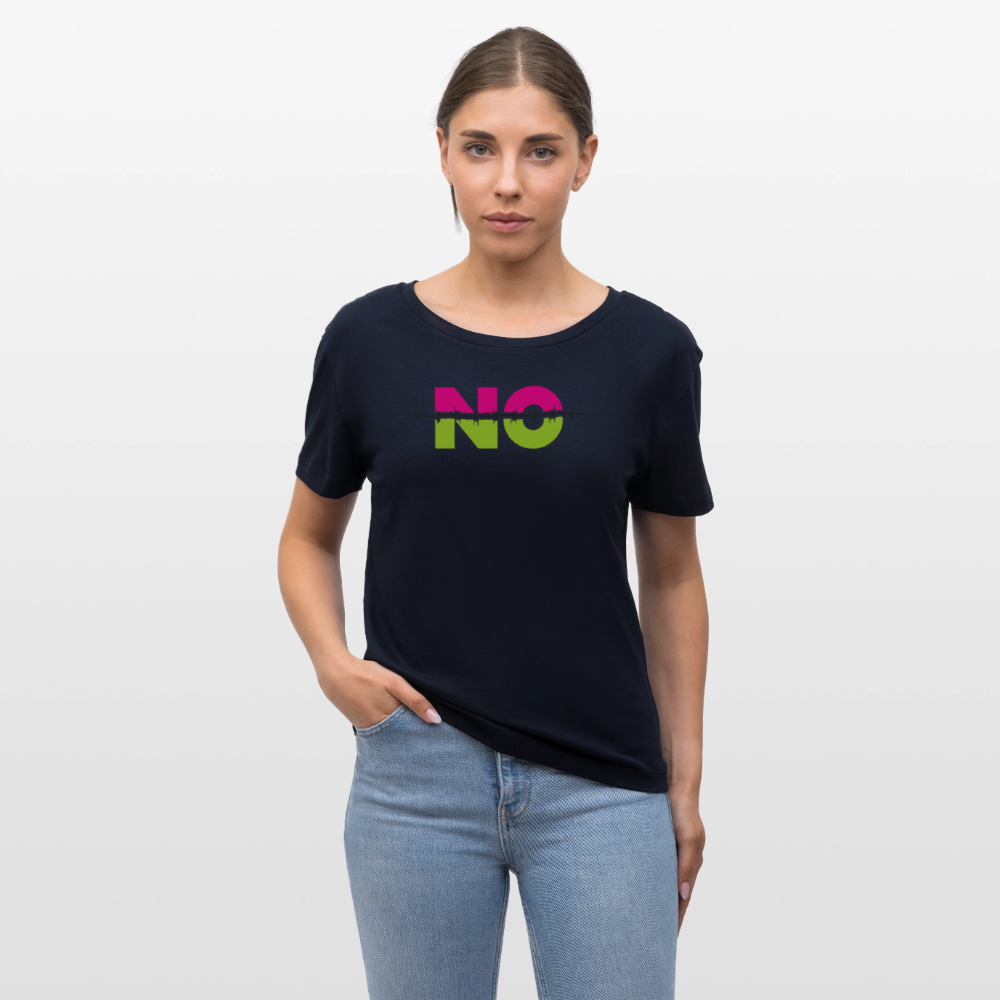 Frauen T-Shirt mit NO PRINT - Navy