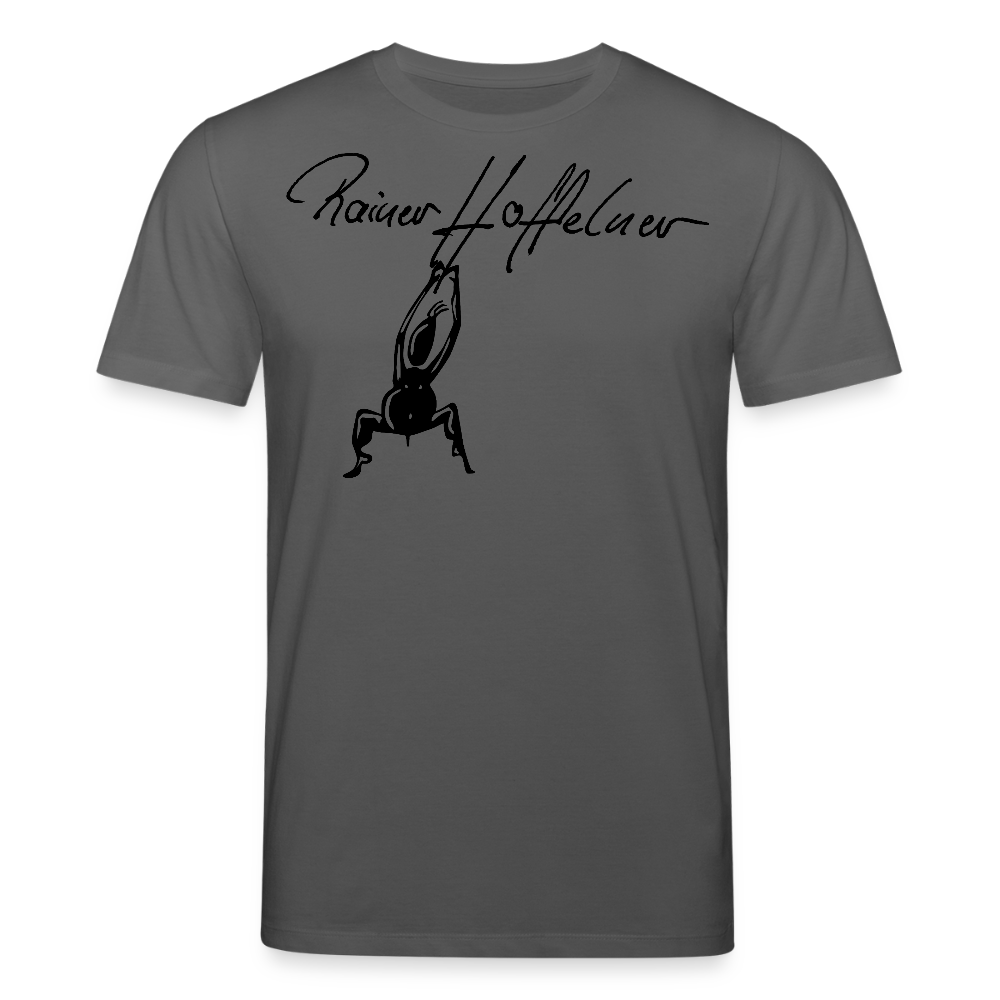 Unisex Bio-T-Shirt mit TUSCHEMÄNNCHEN PRINT - Anthrazit