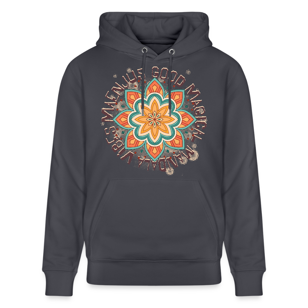 Unisex Bio-Hoodie mit MANDALA VIBES PRINT - Indigoblau