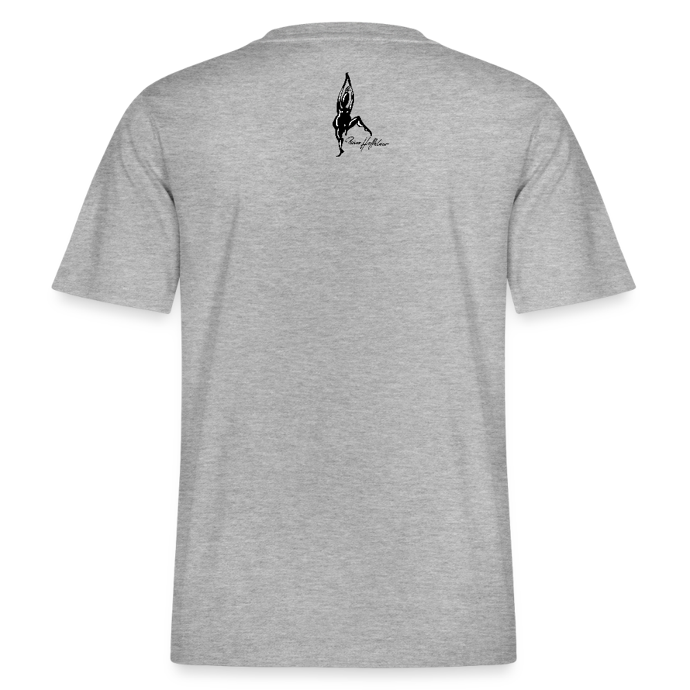 Relaxed Fit Unisex Bio-T-Shirt mit DYNAMIC FIELDS PRINT - Grau meliert