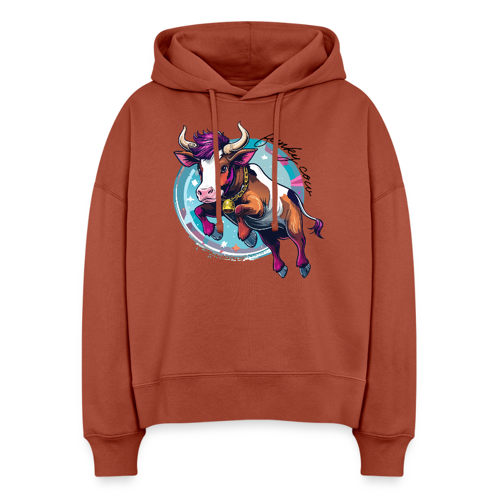 Stanley/Stella Boxy Frauen Bio Hoodie Nora - Terrakotta