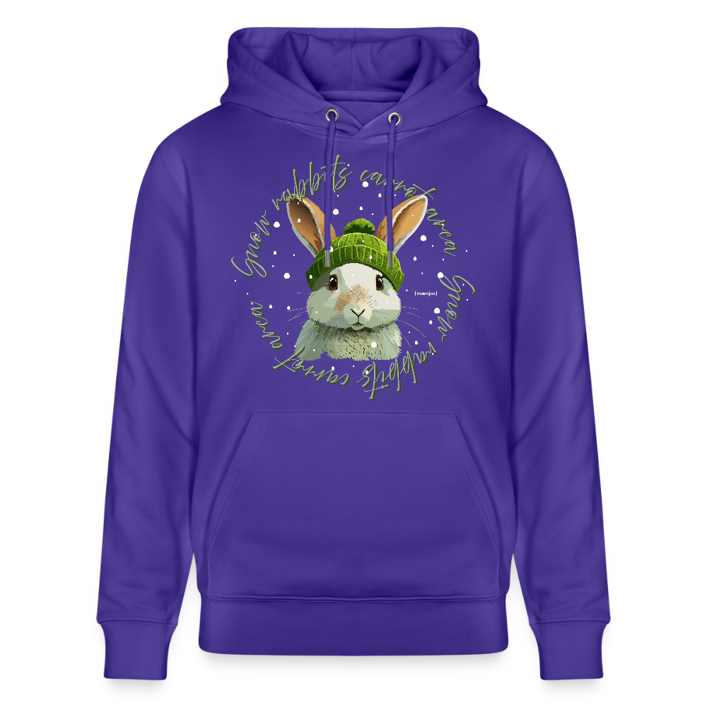 Unisex Bio-Hoodie mit SNOW RABBITS CARROT AREA PRINT - Purple Love