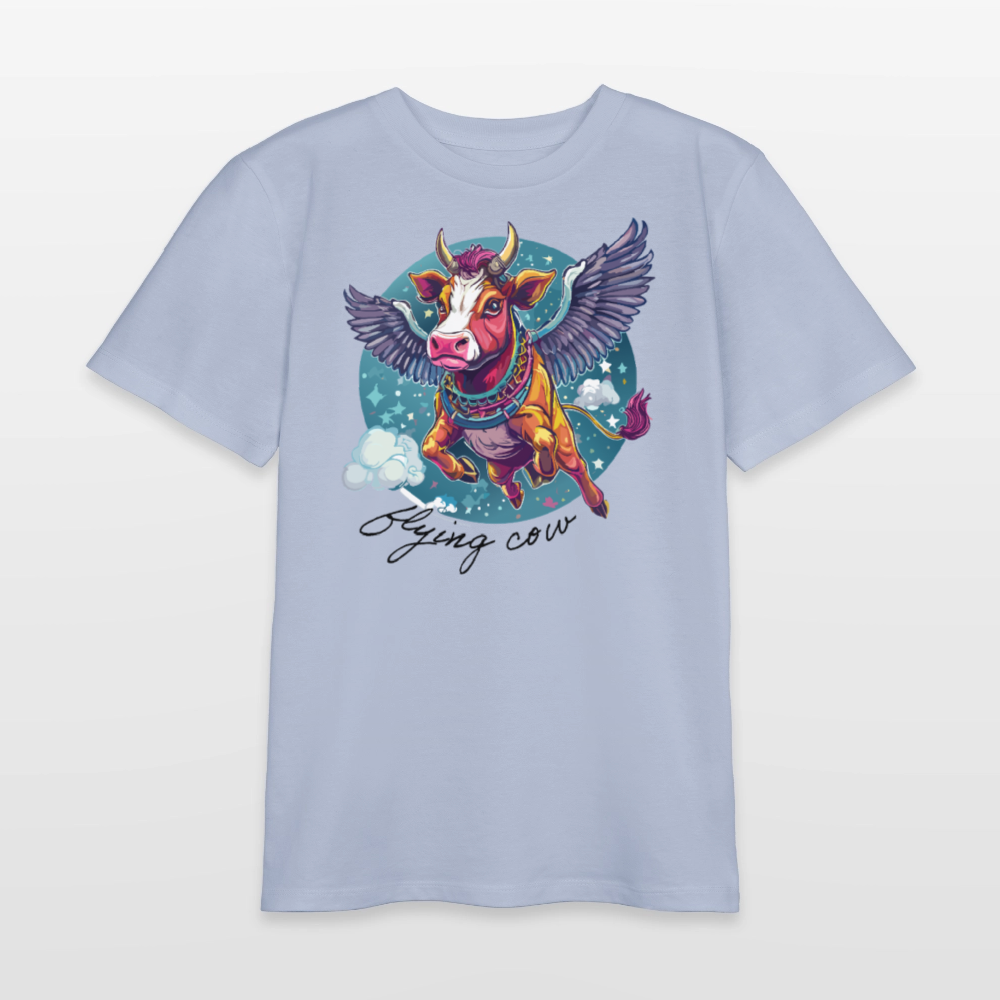MNJS TEENS Bio T-Shirt mit FLYING COW PRINT - Lavendel-Violett
