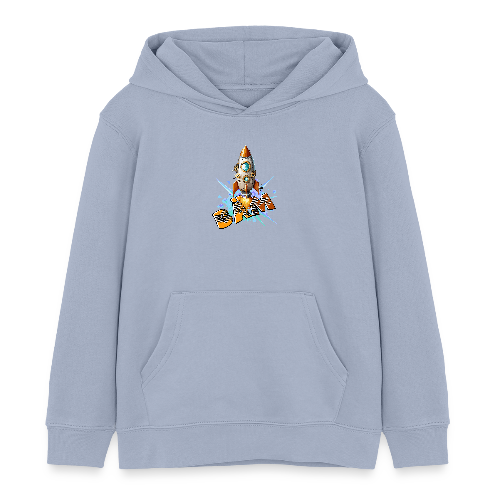 MNJS KIDS Bio-Hoodie mit BÄM PRINT - Lavendel-Violett