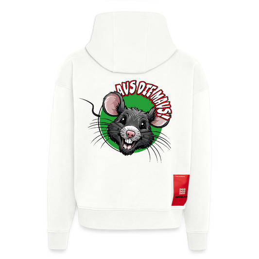 Heavyweight Oversized Organic Hoodie mit AUS DIE MAUS PRINT - OFF WHITE