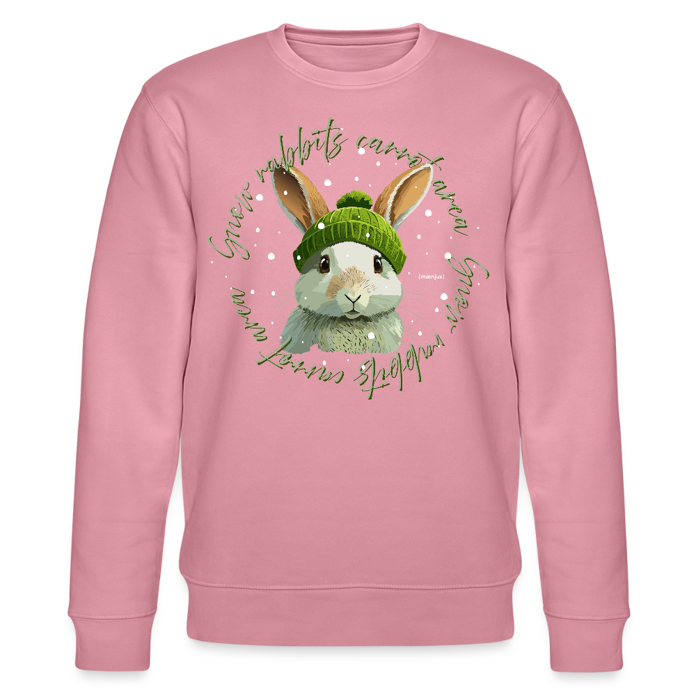 Unisex Bio-Sweatshirt mit SNOW RABBITS CARROT AREA PRINT - Lila Traum