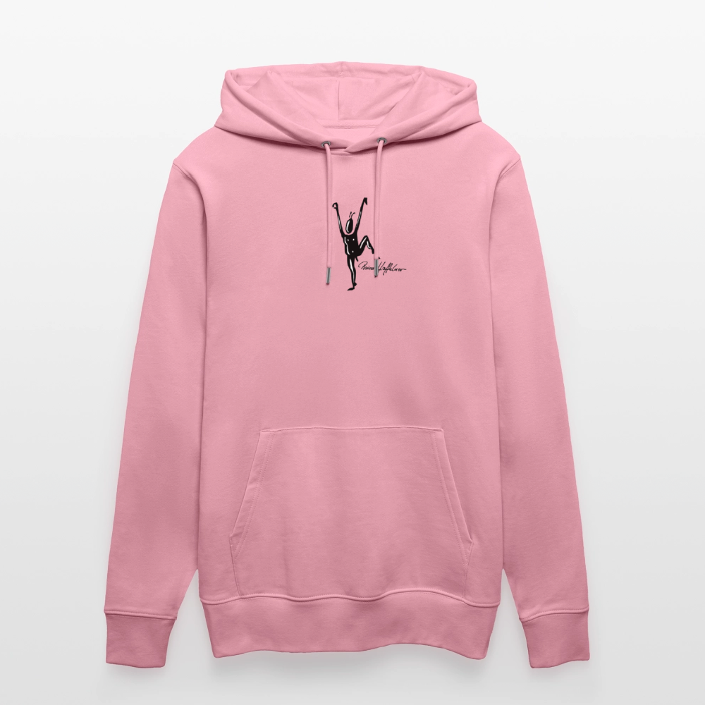 Unisex Bio-Hoodie mit TUSCHEMÄNNCHEN PRINT - Lila Traum