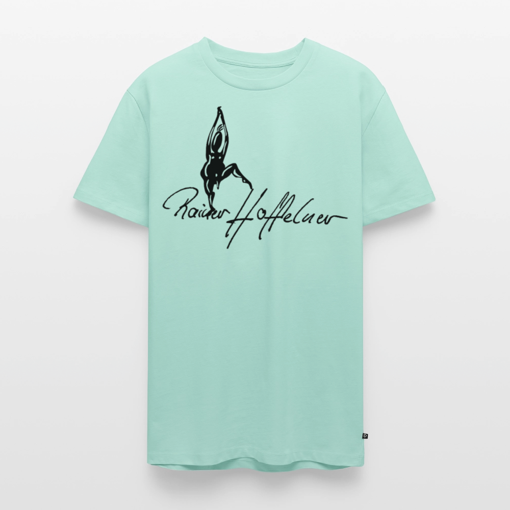 Männer Premium T-Shirt mit TUSCHEMÄNNCHEN PRINT - Mint