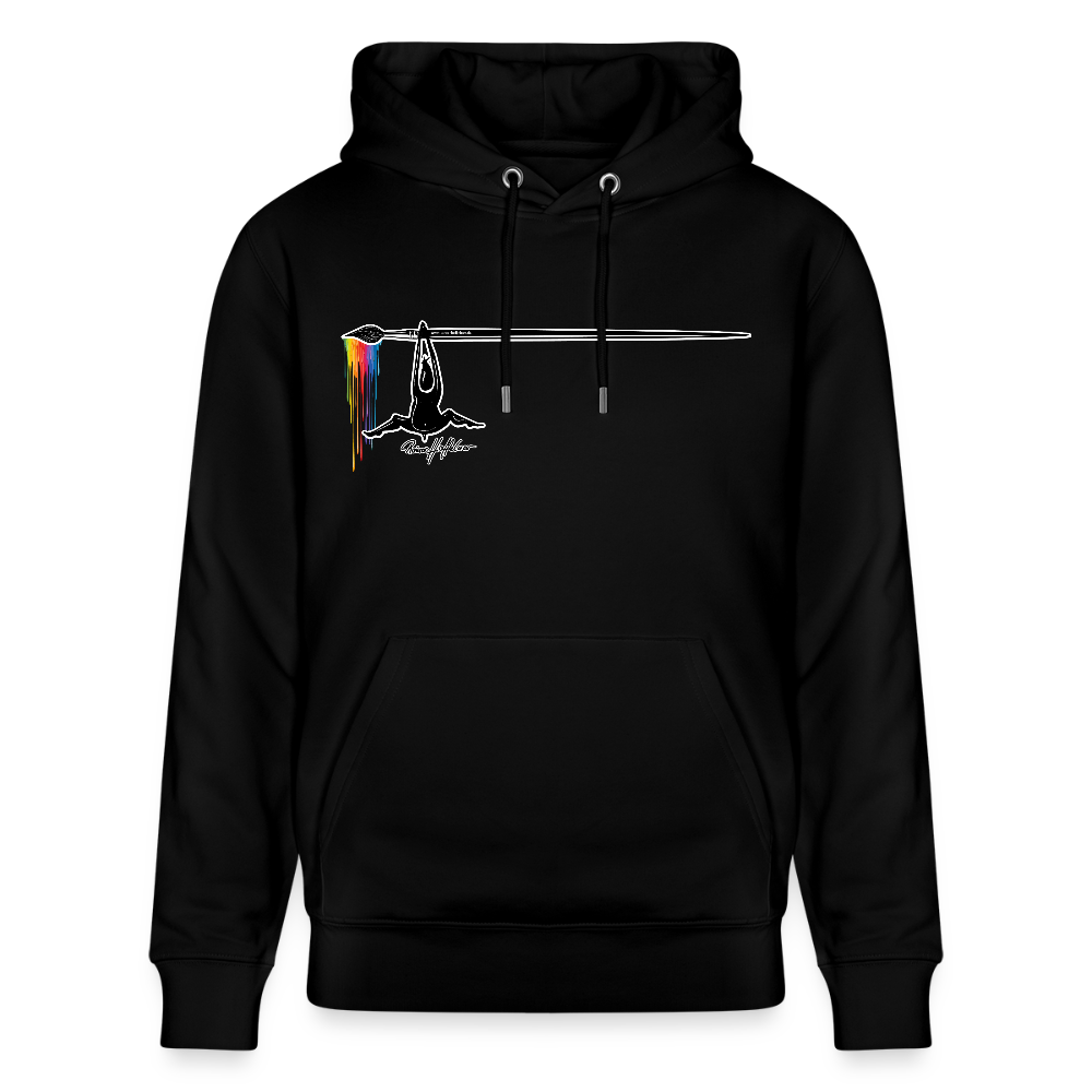 Unisex Hoodie mit TUSCHEMÄNNCHEN PRINT - Schwarz