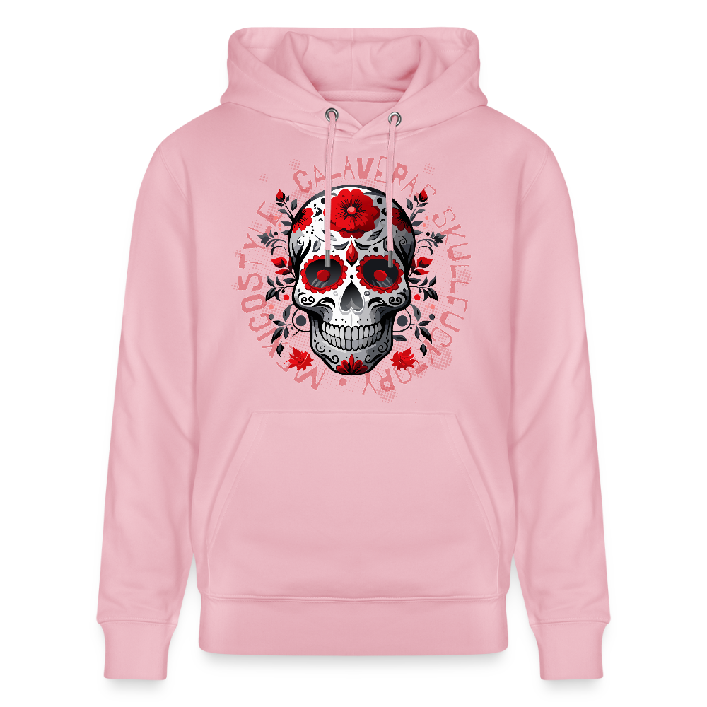 Unisex Hoodie mit CALAVERAS SKULL PRINT - Hellrosa