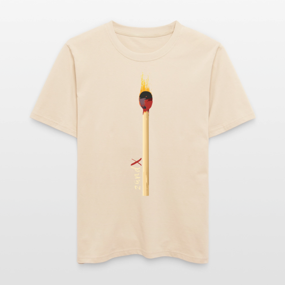 Unisex Bio-T-Shirt mit zündX PRINT - Weißgrau