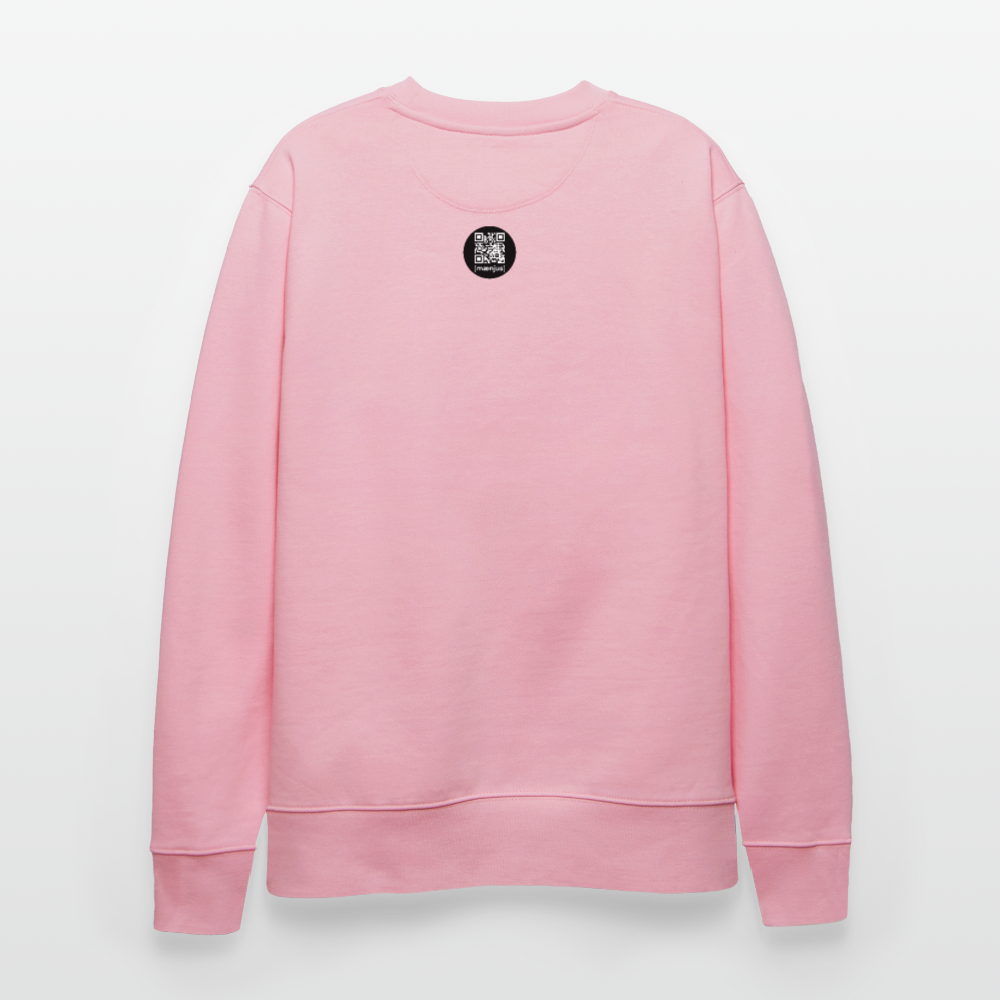 Unisex Bio-Sweatshirt mit SCHROTTWICHTEL PRINT - Hellrosa